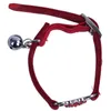 Dog Collar Leashes WSFS 2x Hjärta Charm och Bell Cat Collar Säkerhet Elastisk Justerbar Med Mjukt Velvet Material Pet Product Små s Red