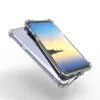 Transparente stoßfeste Telefonkoffer Acryl PC Back TPU Bumper Hybrid Hülle für Samsung S9 PLUS S7 Rand S8 Anmerkung 8 A8 J8 J7 J6 J4 J3