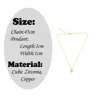 Pendant Necklaces Gold Filled Heart Necklace Women Three Style Long Chain Gothic Jewelry Cubic Zirconia Small