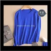 Vêtements pour femmes Vêtements Drop Drop Livraison 2021 Haute Qualité Automne Hiver Cachemire Coton Mélangé Sweater Swaye Femmes Pulls et Pullovers JE