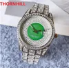 Top quality Men Women Diamonds Ring Watch 40mm Full Stainless Steel Clock Luxury Quartz President Day Date switzerland annual highend watches