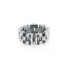 New titanium watch chain design hip hop jewelry stainless steel men's simple style ring