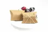 Boîte d'emballage cadeau mignon papier kraft oreiller faveur cadeaux boîtes de mariage faveur sacs de bonbons RH31083