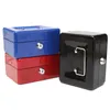 Promotion sur les bacs de rangement! Verrouillable Cash Coin Money Safe Security Box Holder Valise avec clé de verrouillage Plateau à 6 compartiments