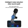 Microfono lavalier wireless Registrazione audio video portatile Mini microfono Gioco Android trasmesso in diretta Telefono Microfonoe