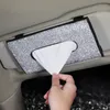 Diamanthandduk Set Bil Sun Visor Vävnad Boxhållare Kristall Rhinestone Auto Interior Storage Dekoration Tillbehör