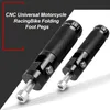 Pedals Universal Motorcycle Footpegs CNC Aluminum Motor Bike Folding Footrests Foot Pegs Premium Rear For Motorcycles