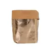 Storage Bags Washable Grocery Bag Heavy-Duty Reusable Bins Plants Kraft Paper Organizer For Flower SLC88
