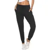 Women Sports Pants Female Casual Striped High Waist Pocket Drawstring Trousers Ladies Fitnees Gym Running Clothing 210522