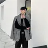 Men's Vests Designer Style Cape Thousand Bird Suit Male Model Loose Silhouette Coat Party Nightclub