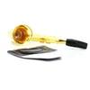 Mini Smoking Pipe Saxophone Trumpet Shape Metal Aluminum Tobacco Pipes Novelty items Gift Grinder Smoke Tools