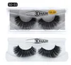 Nyligen multistyles som säljer verklig Siberian 3D Full Strip False Eyelash Long Individual Eyelashes Lashes Extension