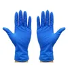 Guanti monouso in nitrile blu, spessi, indossabili, per la pulizia della casa, in gomma protettiva antistatica, 100 pezzi in magazzino