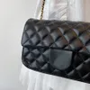 디자이너 가방 핸드백 totes 어깨 크로스 바디 여성 고품질 클래식 스퀘어 양모 가죽 가방 23cm, 4 색