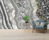 Wallpapers Papel de Parede Licht Luxe Crystal Marmeren Patroon Agaat Steen Achtergrond Muur 3D Wallpaper, Slaapkamer KTV Bar Mural Decor