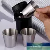 4 adet 30 ml Kahve Bira Kupası Açık Pratik Paslanmaz Çelik Bardaklar Shots Set Mini Gözlük Viski Şarap Taşınabilir Drinkware Fabrika Fiyat Uzman Tasarım Kalitesi