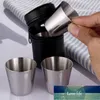 4 SZTUK 30ml Coffee Piwo Puchar Zewnątrz Praktyczne Kubki ze stali nierdzewnej Ustawiać Ujęcia Mini okulary do Whisky Wine Portable Drinkware Cena fabryczna Ekspert Quality