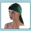 Beanie / SKL 모자 모자 모자, 스카프 장갑 패션 Aessories 12 색 고급 유니섹스 Veet Durags Bandana Turban Hat 해적 가발 Doo Durag B