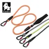 Truelove Dog Pet Leash Nylon med reflekterande aluminium -Alla krok Rostfritt stål D-Ring Neoprenhandtag Walking Vandring TLL2571 210712