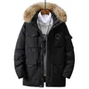 Mens Donsjack Mode Werkkleding Stijl Jonge Puffer Short Thicken Outdoor Warm Winter White Duck Lacks