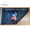 Club Social y Deportivo Colo-Colo Drapeau Campeon DE Chili décoration suspendue 3ft * 5ft (150cm * 90cm) drapeaux de jardin maison Festive