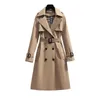 S - 4XLBrand Nieuwe Lente Herfst Lange Vrouwen Trenchcoat Double Breasted Kaki Jurk Losse Jassen Dame Bovenkleding Mode Tops 2021 S0903