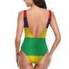 Costume da bagno donna bikini sexy bandiera Mauritius vita bassa comodo allenamento abbigliamento da spiaggia M3 costume da bagno da donna
