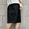 Route unique hommes Cargo Shorts été poches latérales Hip Hop pantalons courts mâle japonais Streetwear décontracté pour 210806