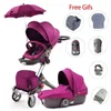 Carrinhos extravagantes de designer # DSLAND Carrinho de bebê 3 em 1luxury High Land Scape Sentado Pram Buggy Bassinet para Carruagem Nascida Car Walkers1 Popular Hot Soft