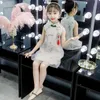 Kids Summer Cheongsam Dresses For Girls Chinese Traditonal Tang Clothes Teenage Princess Children's Party Dress Costume 6 9 12 Q0716