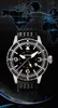 Merkur mens merge relógios homens relógio automático gmt esporte luxo mecânico relógio de pulso luminoso 100m impermeável cerâmico bezel