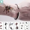 Insect 3D Tatoo Temporary Tattoos Dark Style Stickers For Halloween Fake Tattoo Waterproof High Quality Body Art