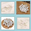 Perle Perles En Vrac Bijoux 10-16Mm Simple Demi Trou Shell Naturel Femmes Cadeau Drop Delivery 2021 Kz7Kc