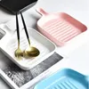 Nordic Matte Square Plates Ceramic Baking Tray Domestic Baked Rice Bowl Microwave Oven Dish Tableware Dinner Plate