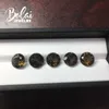 Bolaijewelry, quarzo fumé di colore marrone naturale rotondo 10,0 mm, gemma sciolta 5 pezzi / 15,7 ct per gioielli fai da te H1015