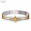 Fysara Fashion Bangles Par Party Smycken Tillbehör Rose Guld Färgkabel Tråd Bangles Bröllop Smycken Anpassad Partihandel Q0717