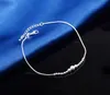 925 sterling sliver anklets bracelet for women Foot Jewelry Inlaid Zircon Ankle Bracelets on a Leg Personality Gifts