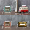 Nostalgic Retro Metal Car Redio Tissue Box Model Multifunction Decoration Ornament Room Display Tissue Pumping Storage Box Gifts 210326