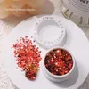 Nail Glitter 1 Box Powder Flakes Irregular Aluminum Foil Sequins For Chrome Gold Blue Purple Mixed Laser Prud22