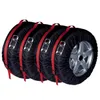 4st CAR FARTRESKRAVSFALL POLYESTER Auto Wheel Tires förvaringsväskor Fordon Däck Tillbehör Dammtät Protector Styling CAR8366555