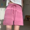 Koreanska chic solida kvinnor shorts kausal raka bottnar sommar korta feminimos pantaloner cortos de mujer 6h259 210603