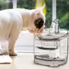 Distributeur d'eau pour animaux de compagnie intelligent ultra silencieux chien chat fontaine à boire automatique filtre à eau capteur intelligent chat chien mangeoire bol Y200922