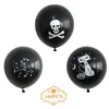 Halloween Dekorationer Ballonger Party Dekoration 100st / Bag Skull Pumpa Latex Halloween Ballong Hemmaffär Fönsterprydnad leveranser XD24773