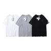 Mens Solid Color Tee T-рубашки мода Trend с коротким рукавом свободные уютные топы дизайнер мужской лето круглые шеи повседневная хип-хоп скейтборд тонкие футболки