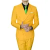 Puro colore doppio petto 3 pezzi set uomo affari / matrimonio / abito da festa blazer cappotto pantaloni gilet taglie forti abiti da uomo bianco nero blaz da uomo