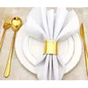 Hotel Metal Napkin Ring Western Food Gold Napkins Rings Wedding Banquet Party Dinner Table Decoration Towel Holder Buckle RRA9838