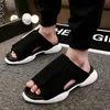 Uomo Roma Infradito Scarpe da ginnastica Piattaforma Appartamenti estivi casual Sandali stile street cool