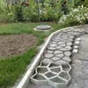 DIY Plastic Path Maker Mold Manually Paving/Cement Brick Molds Patio Concrete Slabs Path Garden Ornaments Drop Shipping 210318