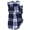 Dog Apparel Smart Pet Costumes Puppy Plaid T-Shirt Blouse Coats Jacket Clothing Sweatshirt Blue S