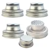 Mason Jar Shaker Lids Kitchen Tools Stainless Steel Shakers Lid for Masons Jars Bottle 70mm Flour Seasoning Sieve